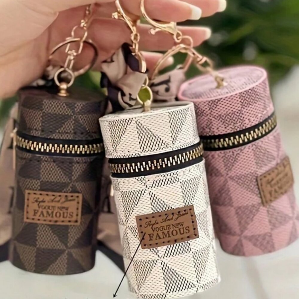 Mini Retro Coin Purse With Scarf Decor